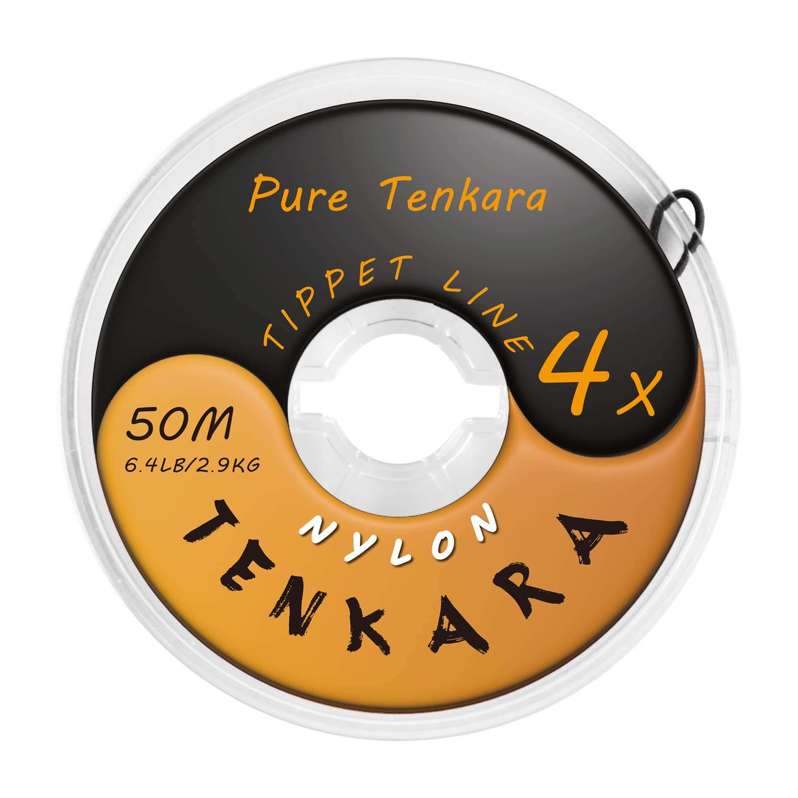 Pure Tenkara 4X Fly Fishing Tenkara Nylon Tippet Lines Freshwater Clear 6.4LB/2.9KG, 50M 1