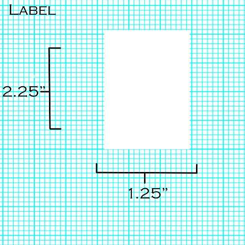 IDEALSEAL Compatible Replacement for 2.25 x1.25 Top Coated Direct Thermal Labels UPC 1135 Labels Per Roll (12) Resistant to Scratches and Smudges, for Zebras 2844, ZD410, ZP450, ZP500, ZP505 4