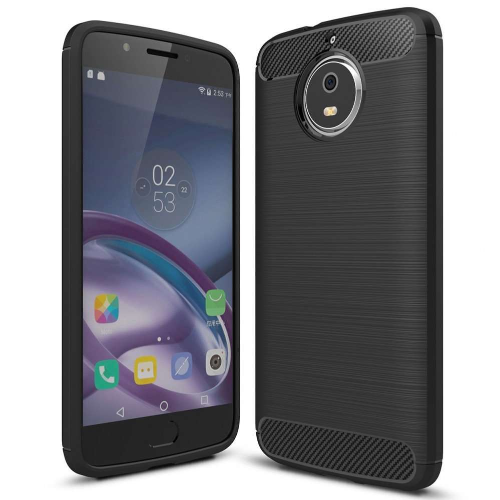 NALIA Case Compatible with Motorola Moto G5S, Silicone Ultra-Thin Protective Phone Cover Rugged Rubber-Case Gel Soft Skin, Shockproof Slim Back Bumper Protector Smartphone Back-Case Shell - Black 1