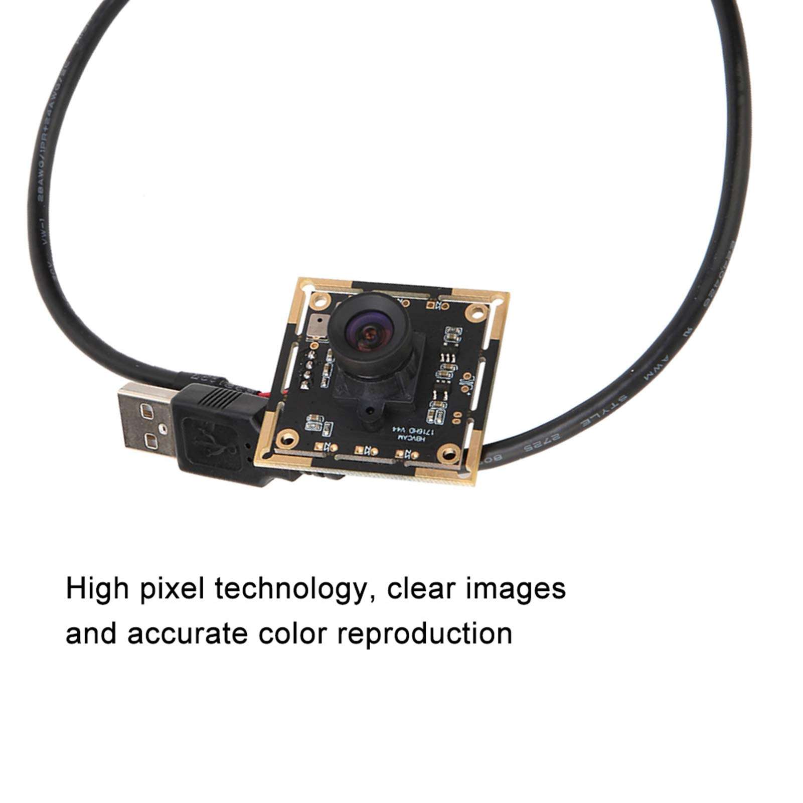 Mavaol USB Camera Module 1920x1080 Resolution, Wide Angle 100° Lens, Built in Microphone, Plug and Play, for Security, POS Systems, Surveillance, Industrial Use 4