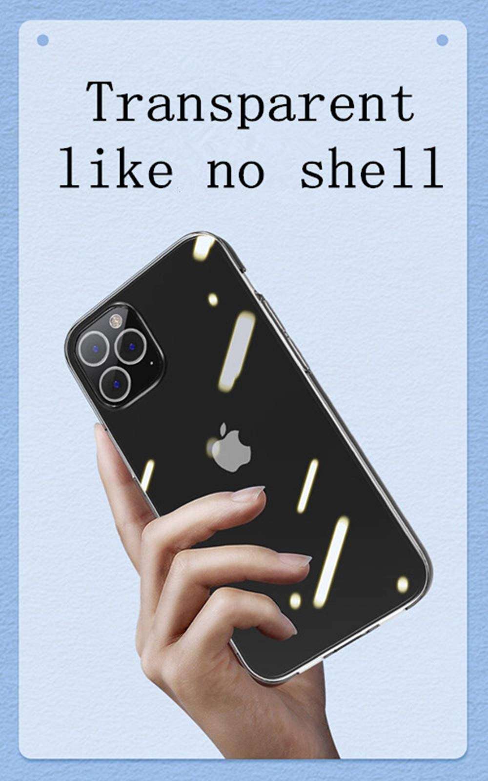 Coolran Compatible with iPhone 12 promax Case 6.7 inch，Shockproof/Drop Proof Protection Durable Phone Case，Soft TPU Bumper Case for iPhone 12 promax 6.7"- Transparent 6