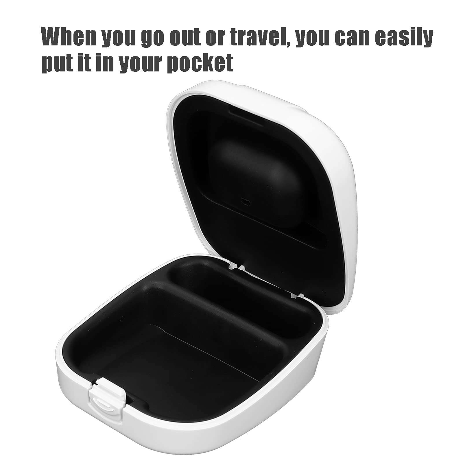 Hard Storage Box, Small ABS+Silicone White Portable Case Convenient for Protection Box for Storage 5