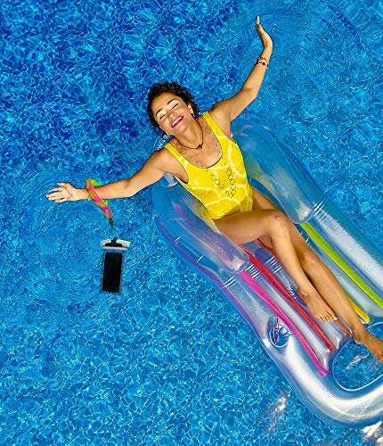 Ringke Waterproof Float Strap (2 Pack), Underwater Floating Strap, Wristband, Hand Grip, Lanyard Compatible with Camera, Phone, Key and Sunglasses (Palm Leaves & Banana) 3