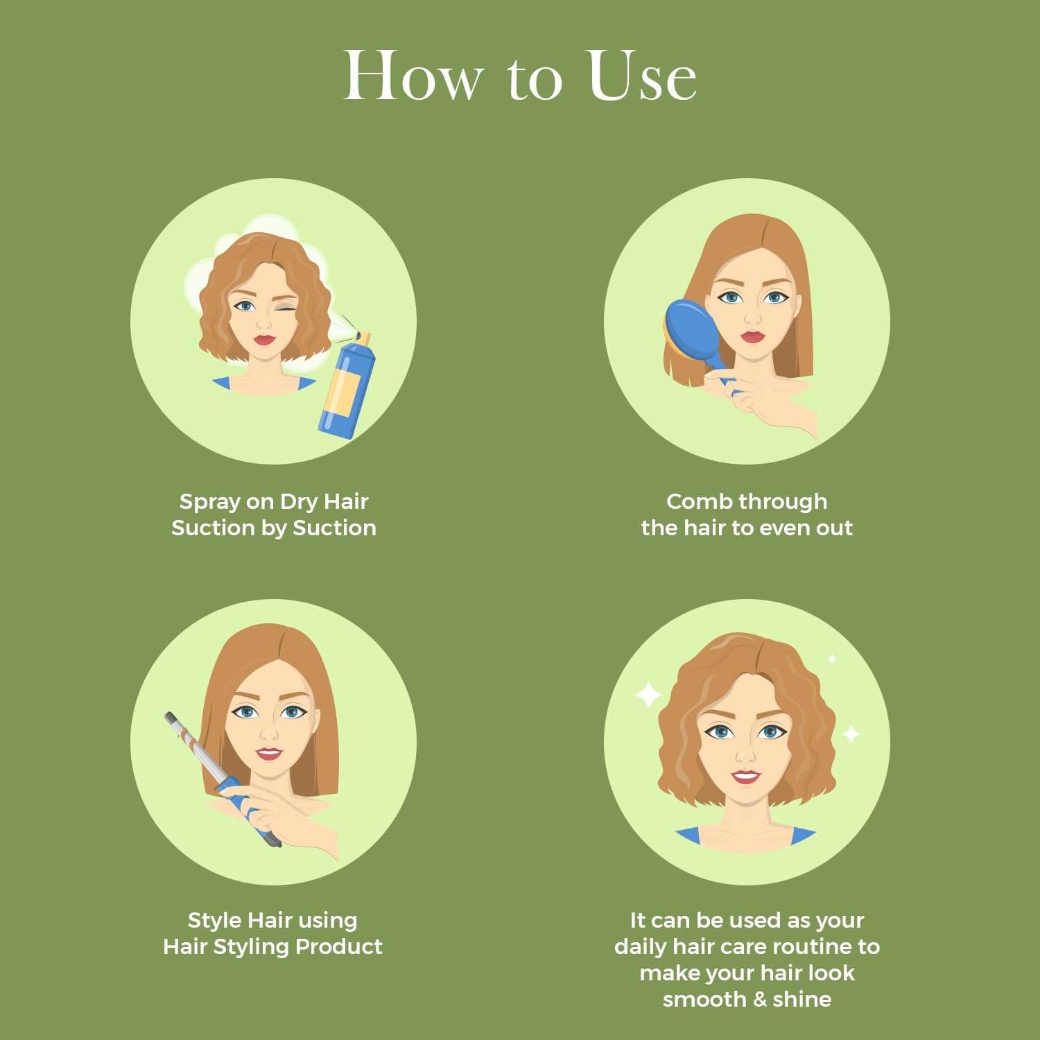 FLAZIA Heat Protection Spray Mist For Hair -100 Ml, Hair Styling Spray For Women & Men, Heat Protectant Spray For Hair I Frizz Control & Helps In Damage Control and Hair Styling (100, Aloe) 4