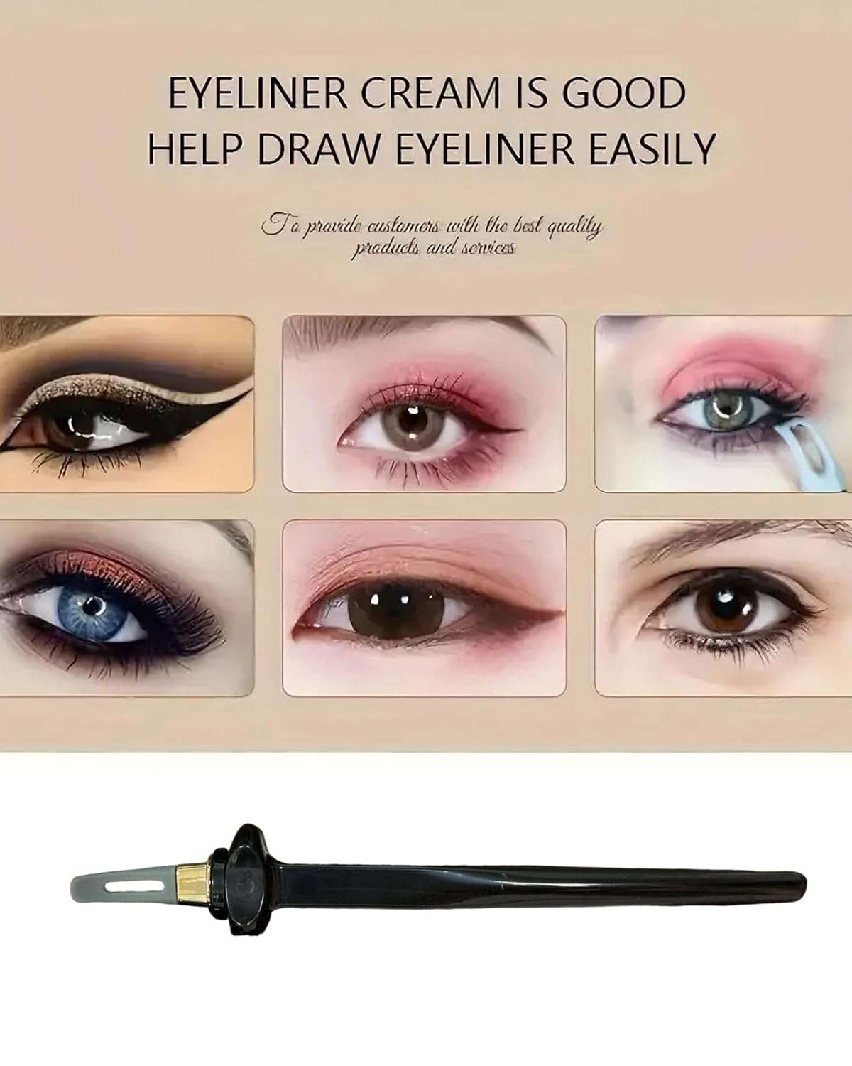 MittiJoy Silicone Eyeliner Brush, Black, Flexible, Easy No-Skip Eyeliner, Perfect for Daily Makeup & Special Occasions, Ideal Gift for Women 4