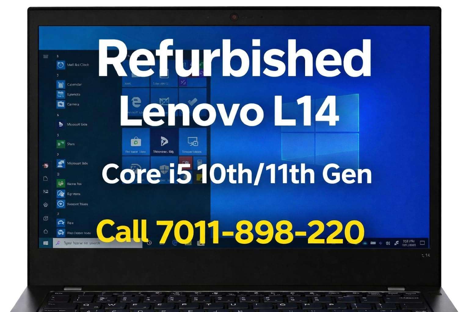 Certified ThinkPad L14 14" FHD Business Laptop, Core i5 Processor 10th Gen, 32GB DDR4 RAM, 1TB NVMe SSD, Win 11 Pro, Webcam, WiFi, Bluetooth, Durable Business Series 1