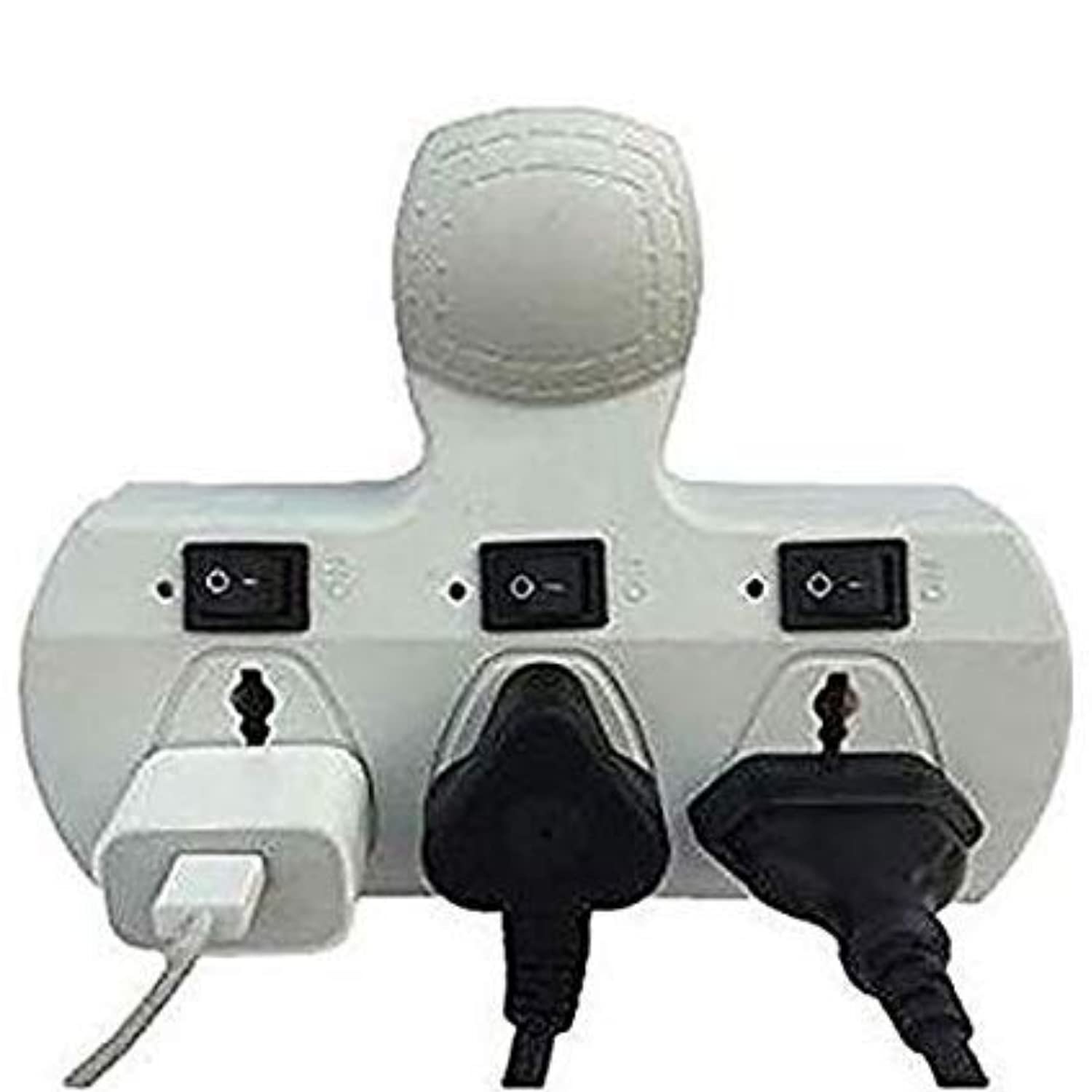 SKADIOO Multiplug | Multi-Plug Adapter | Plug Socket | multiplug | Multipin Plug Socket | Multi-Plug Socket | Plug | 3 pin Socket, Adapter Plug | Power Plug Extension Board, Multi-Plug, White 6