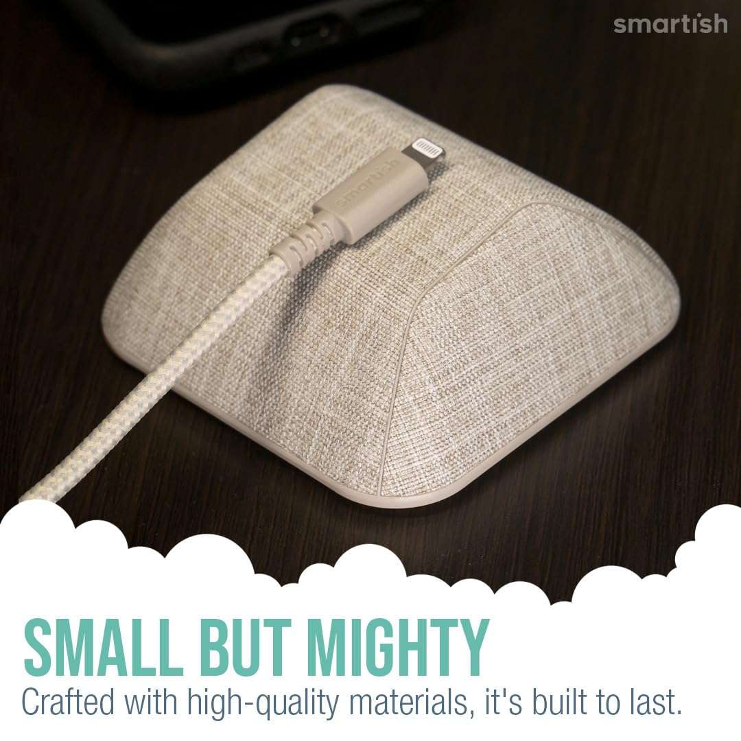 Smartish Cable Wrangler and Charger Bundle - Cable Wrangler Organizer with 2-in-1 USB-C to USB-C/Lightning Cable Fast Charger 100W - Lightly Toasted Beige 4