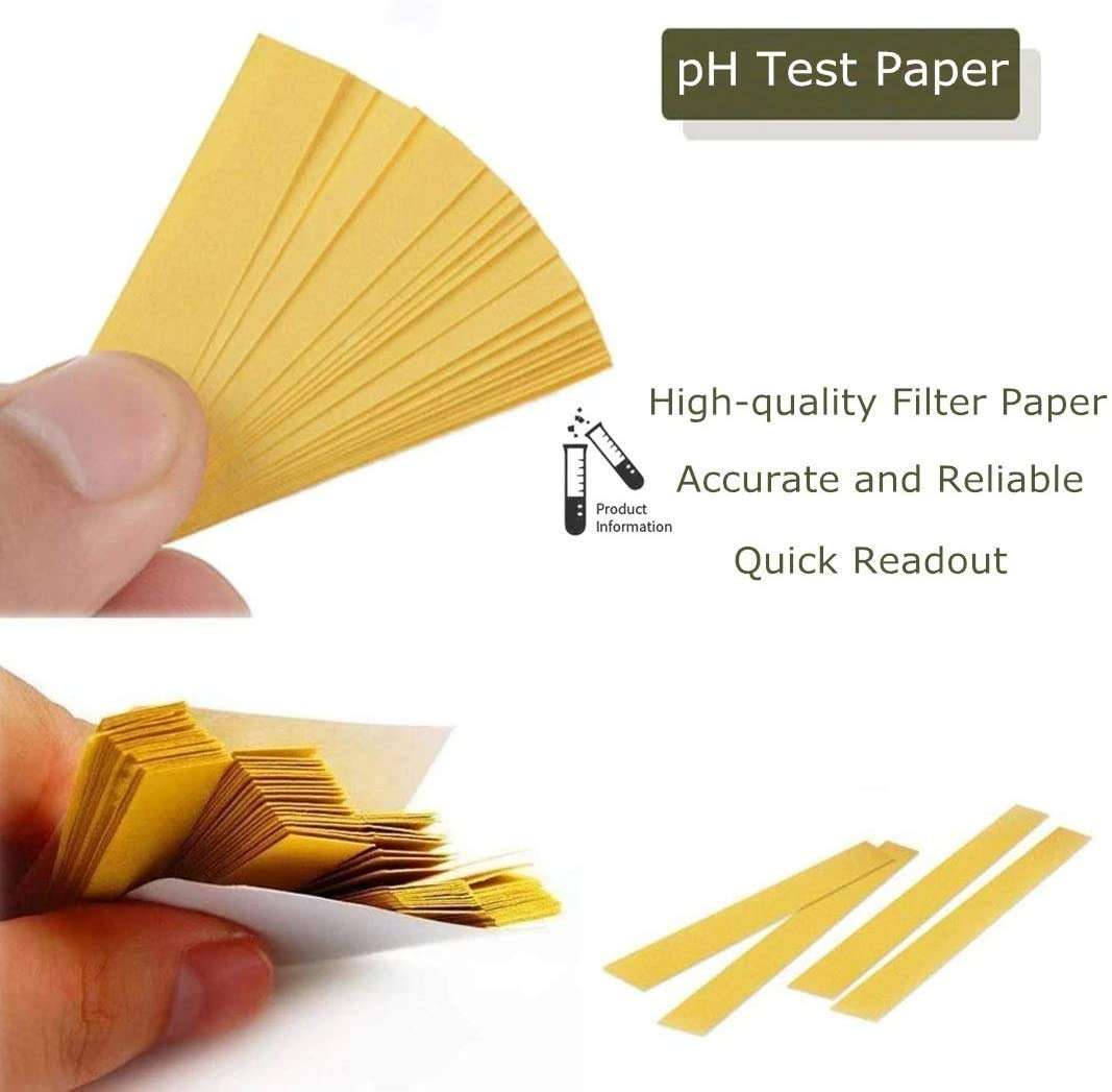 Nexqua Dew Pack of pH 1-14 Test Paper Extensive Test Paper; Litmus Test Paper; 80 Strips pH Test for Saliva, Water Soil Testing, Pet Food and Diet pH Monitoring (4) 3