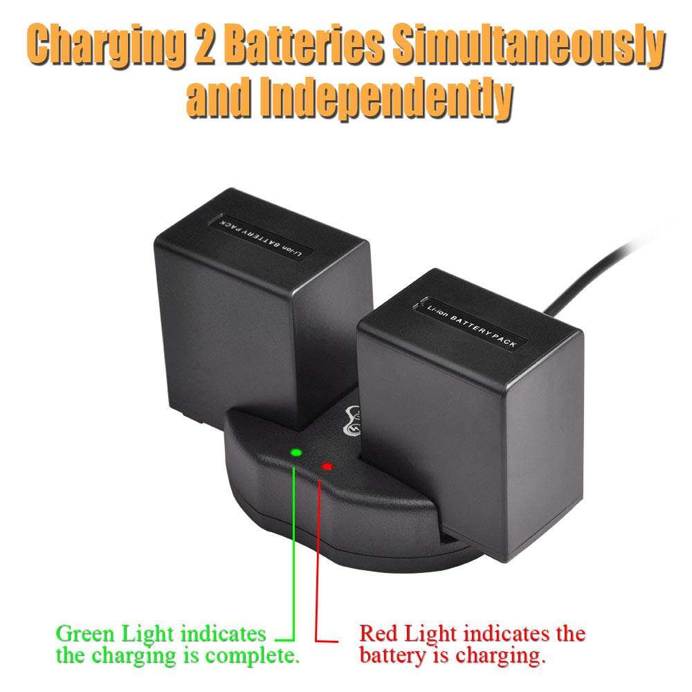 Pickle Power NP-FV100 Battery and Dual Slots USB Charger Compatible with DCR-SR15, SX44, SX45, SX63, SX65, SX83, SX85, FDR-AX100, HDR-CX105, CX350V, CX360V, CX550V, CX560V, CX700V, PJ10, PJ30, PJ50 4