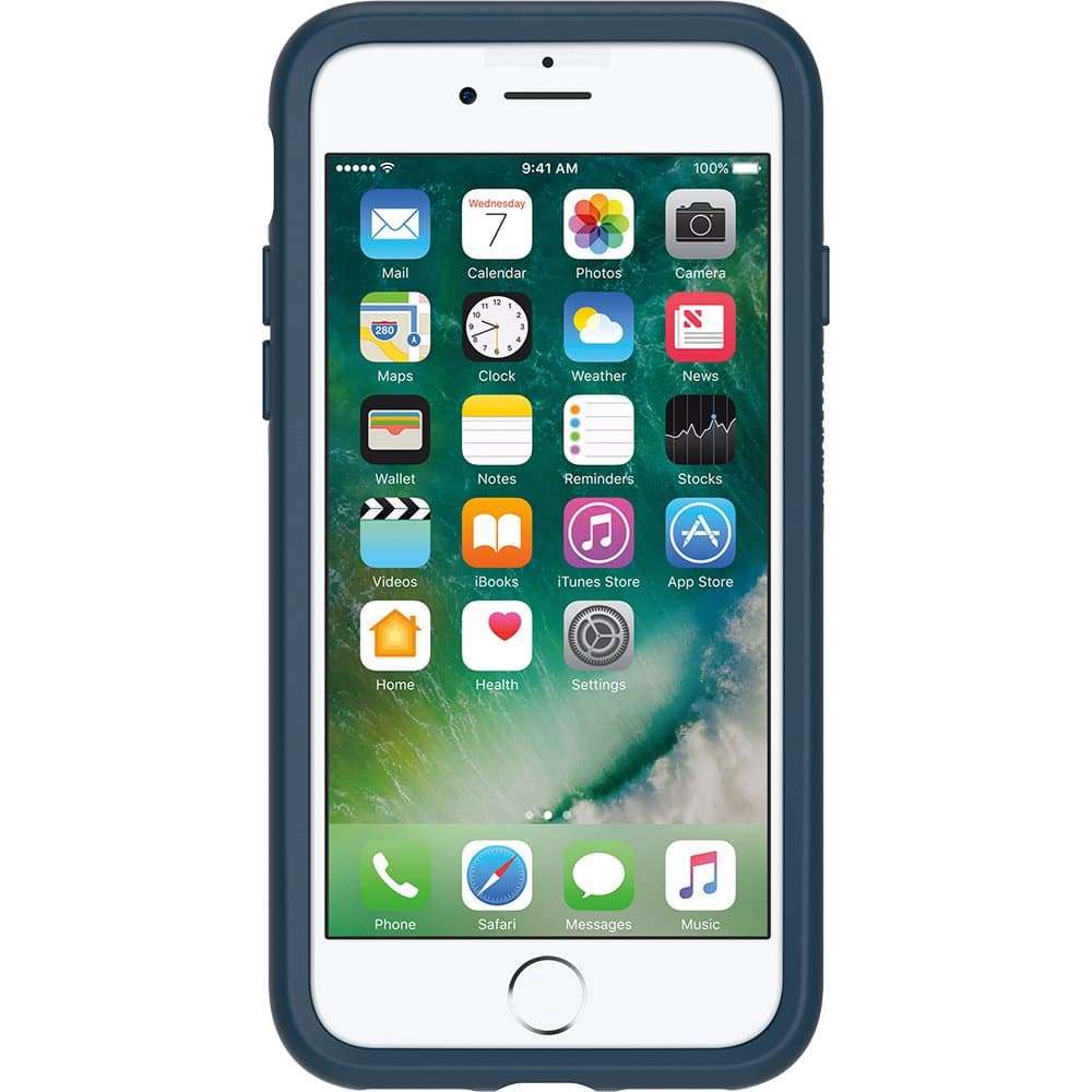 OtterBox Symmetry Series Case for iPhone SE (3rd and 2nd gen) and iPhone 8/7 - Frustration Free Packaging - Muted Waters (SURF Spray/Silver Lining) 2
