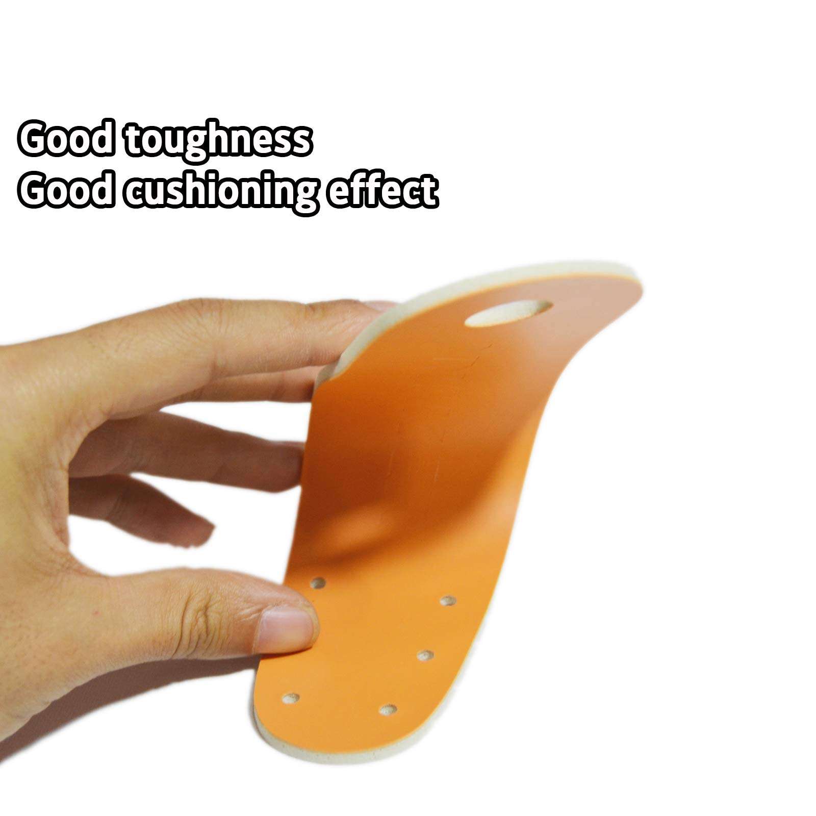 VNAKER 1 Pair Toe Guards Protectors for Quad Roller Skate (Orange) 5