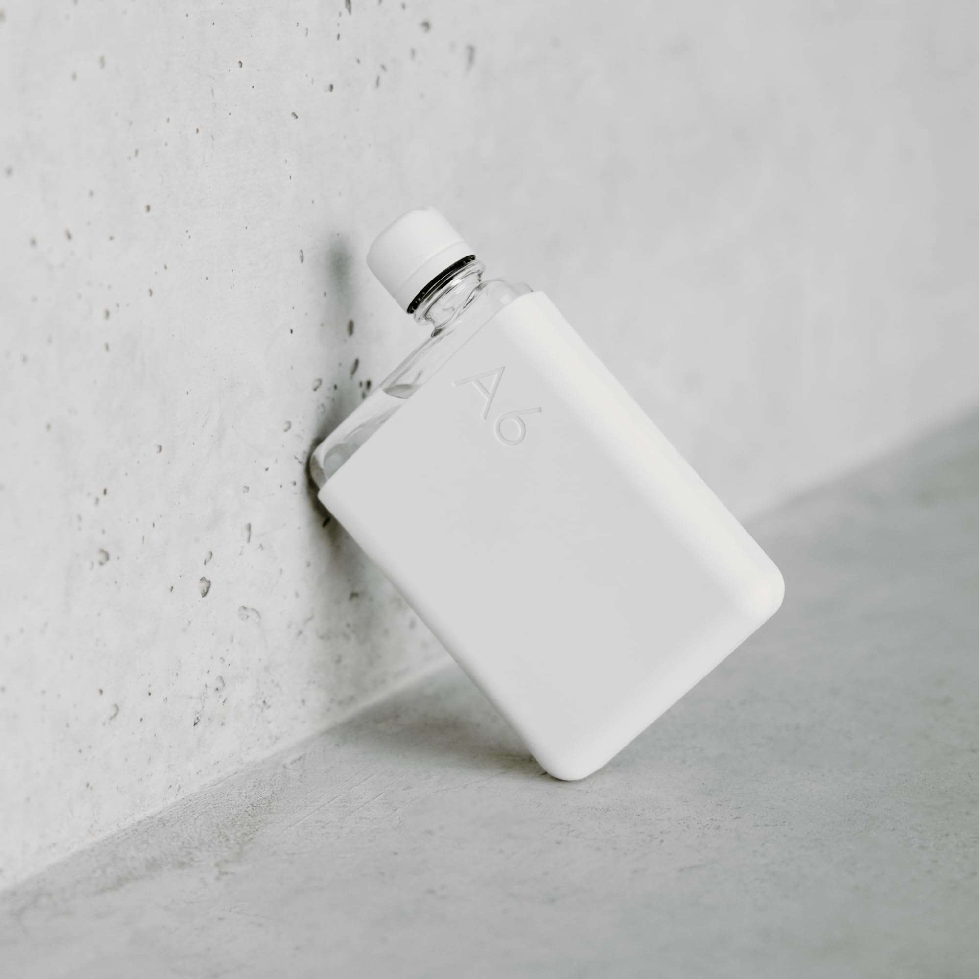 memobottle A6 (Cool Grey) Bundle - 12oz (375ml) - Bottle, silicone sleeve & lid | Compact Water Bottle For Bags & Small Pockets | BPA Free Tritan | Modern, Minimalist | For Gym & Work 4