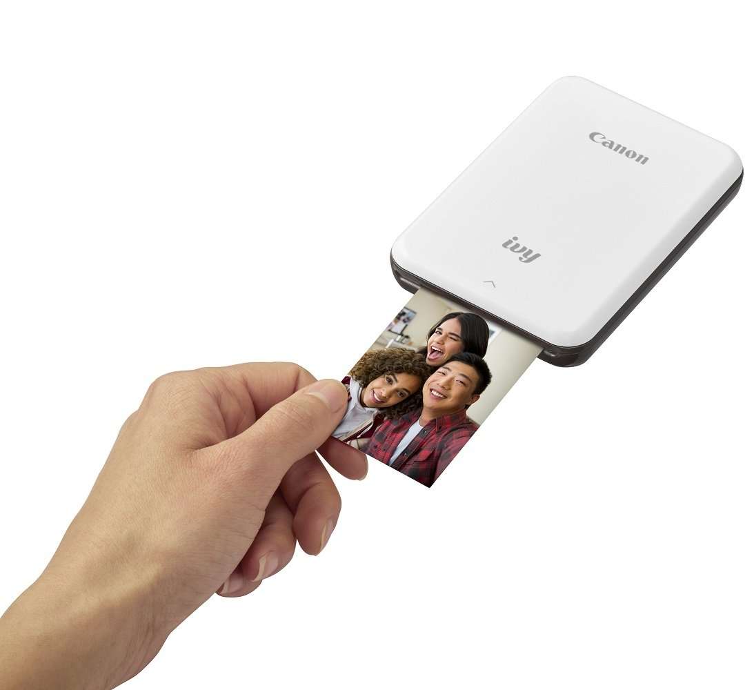 Canon IVY Mini Photo Printer for Smartphones (Slate Gray) - Sticky-back prints, Pocket-size 2