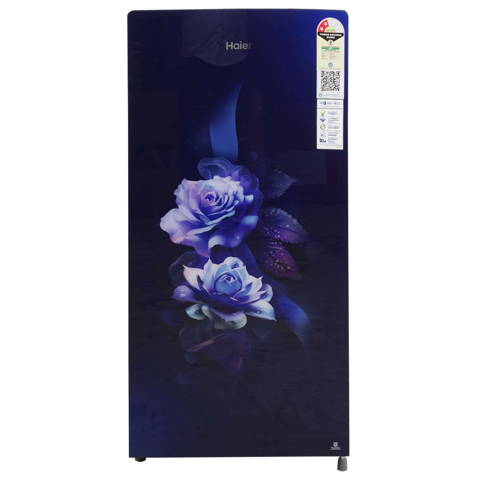 Haier 185 L 2 Star Direct Cool Single Door Refrigerator (HRD-2062CMDG-N,Marine Dime Glass Finish 2024 Model), Purple 1