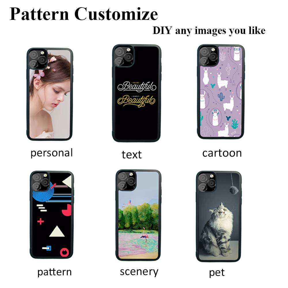JUSTRY 5 PCS Sublimation Blanks 2D Phone Case Covers Soft Rubber Compatible with Apple iPhone 12/12 Pro, 6.1-Inch (2020), Blank Cell Phone Protective DIY Personalized Phone Case Matte Finish 6