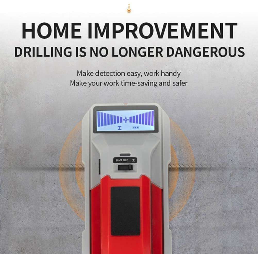 TSWEET Stud Finder Wall Scanner - 3 in 1 Stud Detector Detector Beam Finder Wall Detector Sensor Center Search, for Wood AC Wire Metal Stud Cable Joist Detection 5