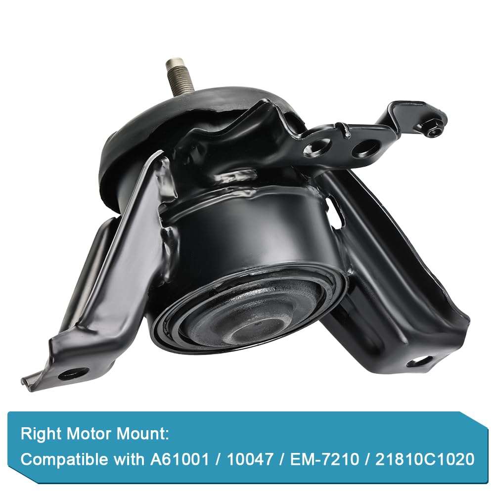 JDMON 3Pcs Engine Motor & Transmission Mount Kit Replacement for Hyundai Sonata 2.0L 2.4L 2015 2016 2017 2018 2019 Compatible with A61001, 21810C1020, A71085, 21950C1100, A71099, 21830D4100 5