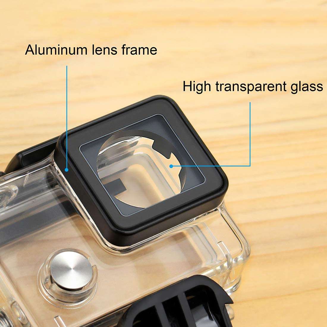 GEPULY Waterproof Housing Case for GoPro Hero 4 Black, Hero 4 Silver, Hero 3+, Hero 3 Underwater Photography - Waterproof Up to 131 ft (40M) - with Quick Release Mount, Thumb Screw 2