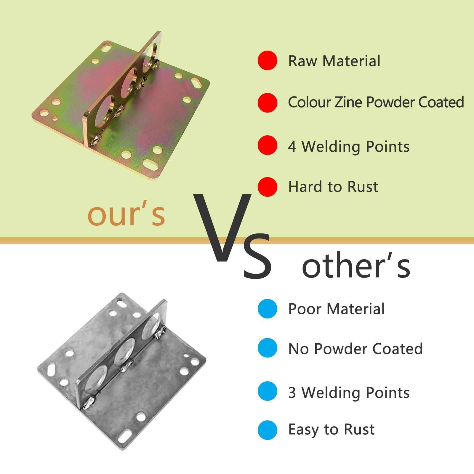 GOOFOUND 1/2 Ton (1,000 lbs.) Capacity Universal Engine Lift Plate , Sturdy Steel Construction for Easy Installation, Gold 4