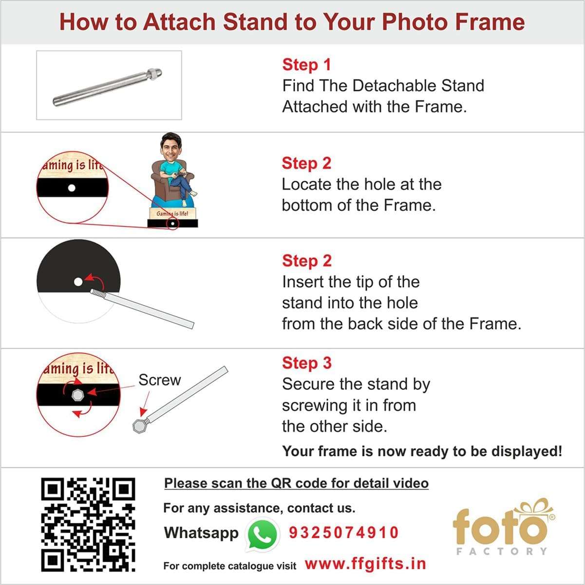 Foto Factory Gifts Personalized Wooden Photo Cutout Caricature with Name Customised Gift for Birthday (Size 10 inch x 8 inch, Multicolor, CUT0005) 4