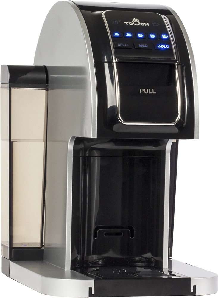 Touch Choice Single Serve Coffee Brewer - Silver Coffee Maker with Full K-Cup Pod Compatibility & Rapid Brew Technology - T414S 2