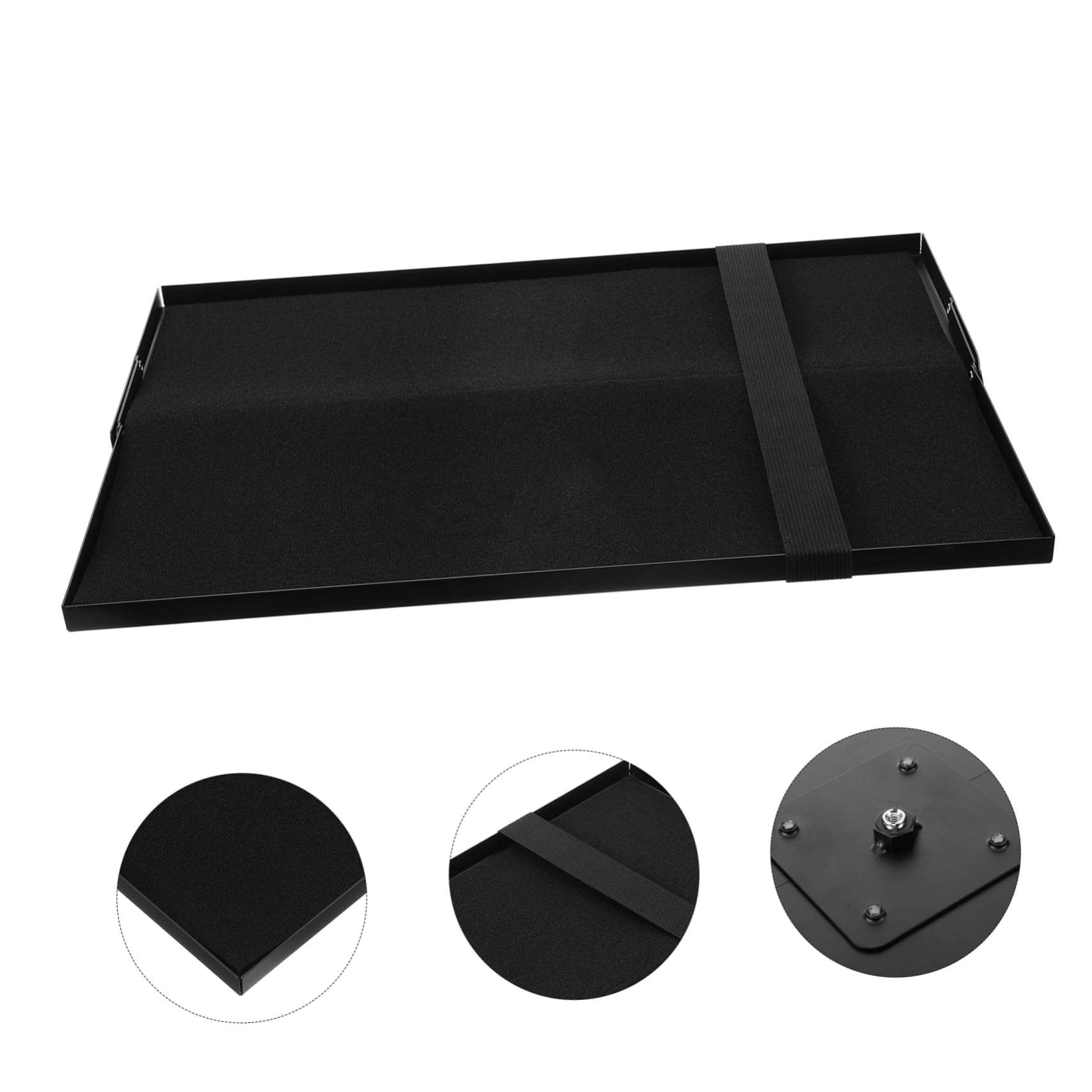 Vaguelly Projector Bracket Laptop Stand Tablet Holder Tripod Floor Projector Stand Tray Projector Stand Attachment Holder for Projector Stand Projector Tray Only Screw T50 Metal Pallet 3