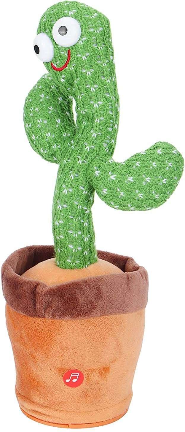 KMC KIDOZ Dancing Cactus Talking Toy, Cactus Plush Toy, Wriggle & Singing Recording Repeat What You Say Funny Education Toys for Babies Children Playing, Home Decorate (Multicolor) (kmc1910) 1