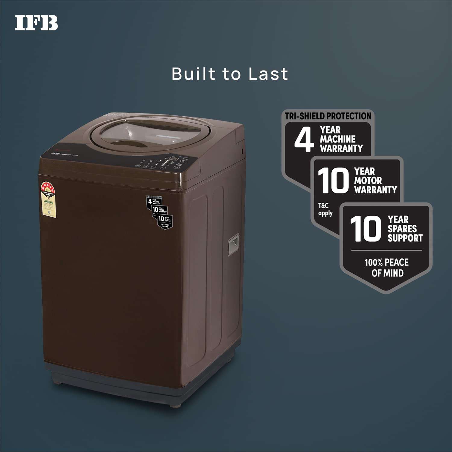 IFB 7.0 Kg Fully-Automatic Top Loading Washing Machine (TL-R1BRS 7.0KG Aqua, Brown, 2X Power Steam, 4 Years Comprehensive Warranty) 6