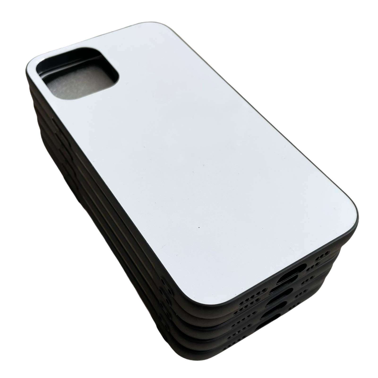 Generic Nano T3CHS 5 PCS Ultra Slim Sublimation Blanks 2D Phone Case Covers Soft Rubber Compatible with Apple iPhone 12 Pro Max,6.7-Inch (2021),Blank Cell Phone DIY Personalized Phone Heat Press Case 4