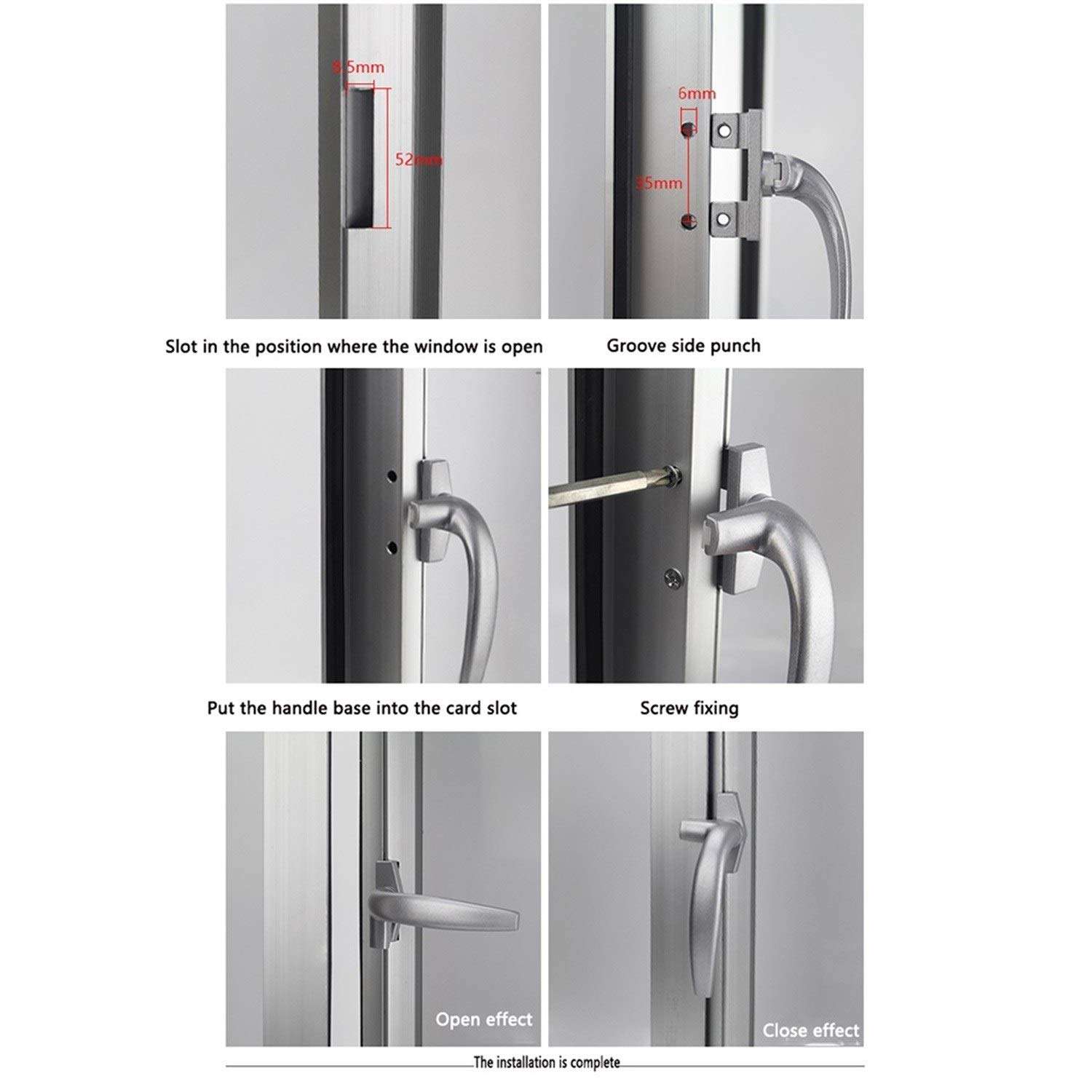 YI-LIGHT Window Handle Accessories, Sliding Doors and Windows Aluminum Alloy Door and Window Accessories Sliding Window Handle Door and Window Hardware 3