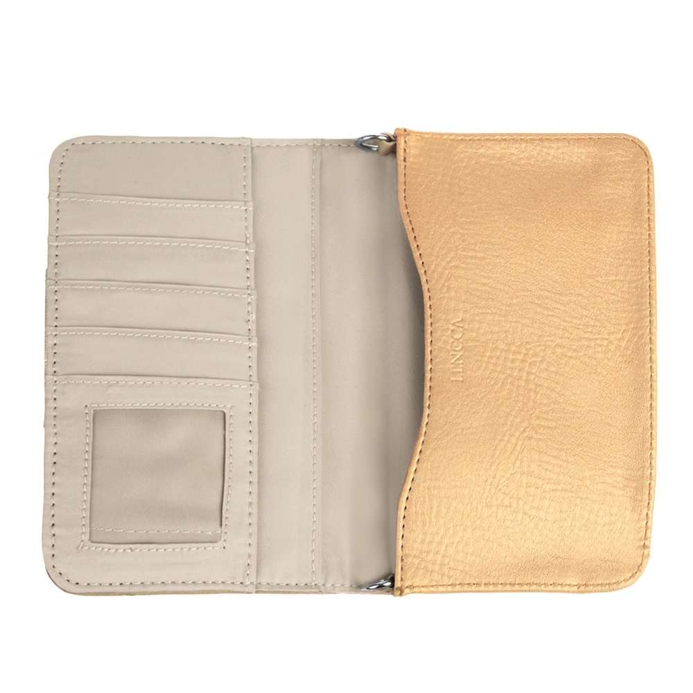 Durable Leather Cell Phone Wallet Case | Credit Debit Card Holder | ID Holder | Back Pocket | Shoulder Wallet Bag for Women 5