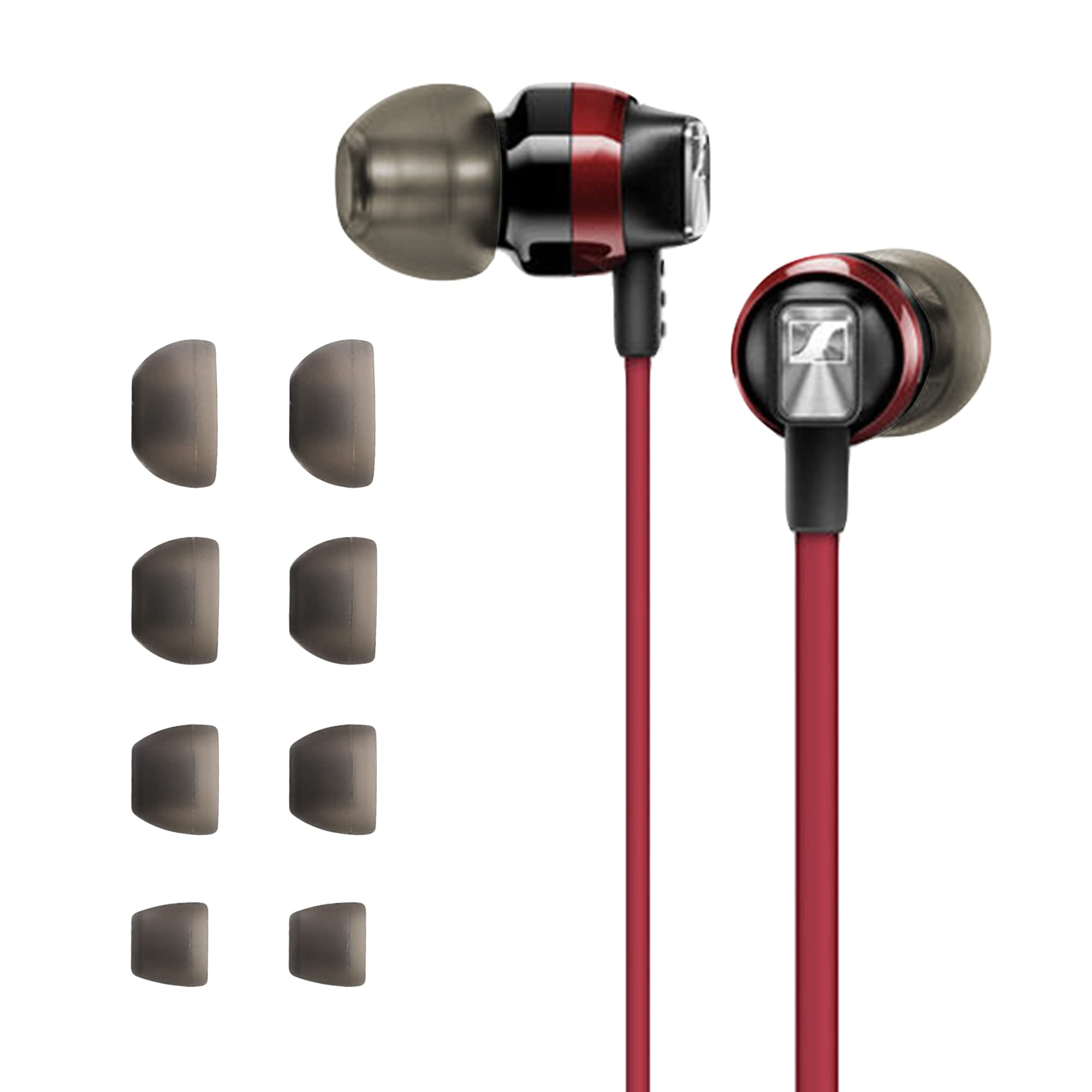 kwmobile 8X Replacement Ear Tips Compatible with Sennheiser CX 300S / CX 6.00BT / Momentum in-Ear - Set of Silicone Eartips for Earbuds Headphones 5