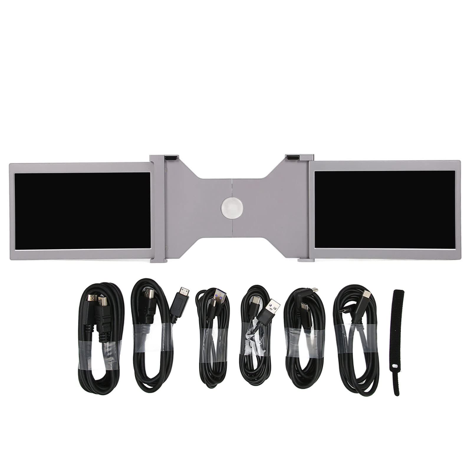 Portable Monitor for Laptop Screen Extender, Dual Laptop Monitor Screen,13.3in Laptop Screen Extender High Definition IPS Monitor for Laptop for 13.3in to 16.5in Laptops(Grey) 6