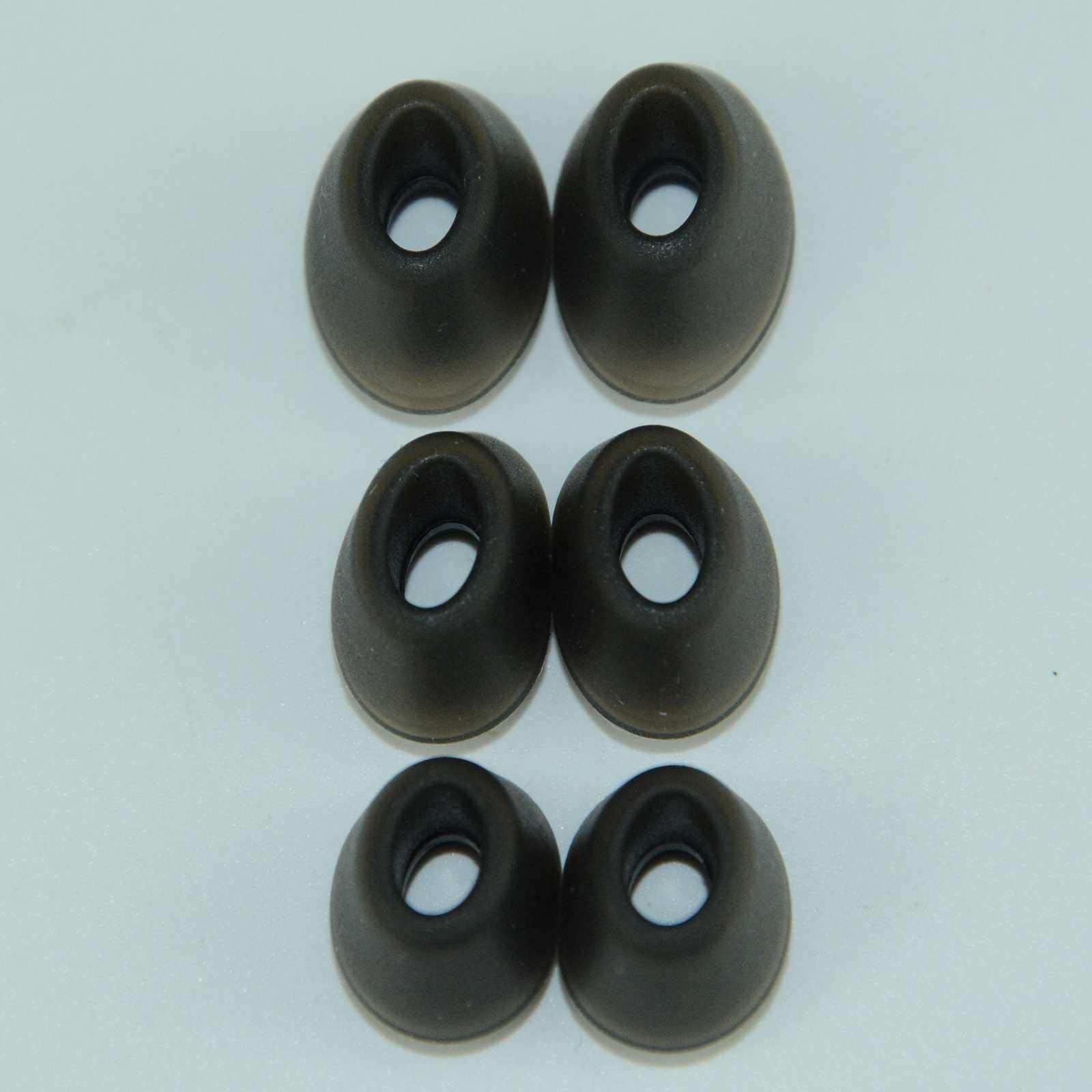 LS LOVINSTAR OEM Silicone Ear Buds Gel Cover for Jabra Evolve 75e MS Jabra Elite 65e Bluetooth Wireless in-Ear Earphones Eartips Earbuds (Black-Gray) 5