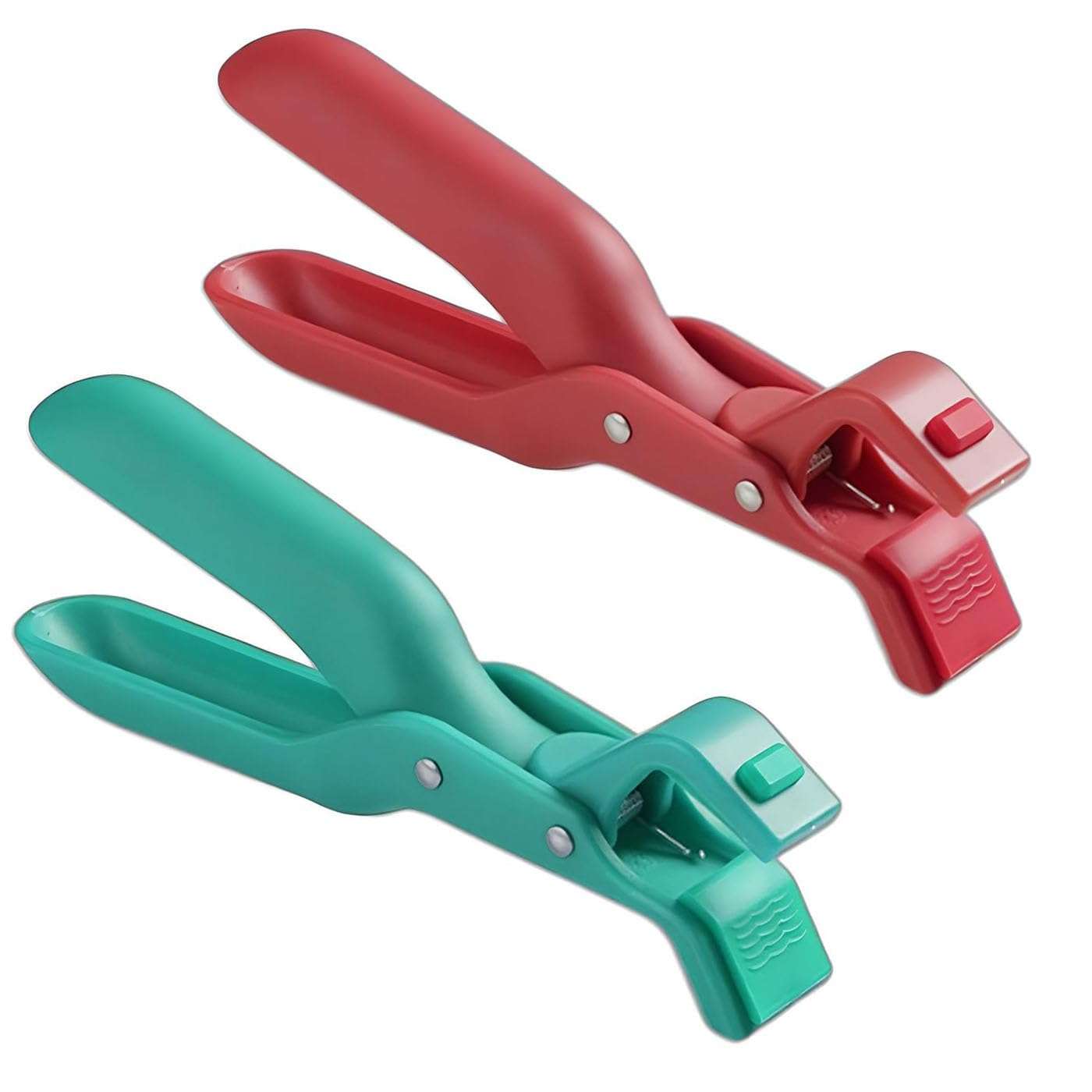 Aetomtins Multi-Function Anti-Scald Bowl Clip for Kitchen, Hot Bowl Dish Plate Gripper Clips Tongs Clamp Holder, Kitchen Silicone Anti Slip Clip 2025 Upgraded Silicone Clip(Red+Green) 1