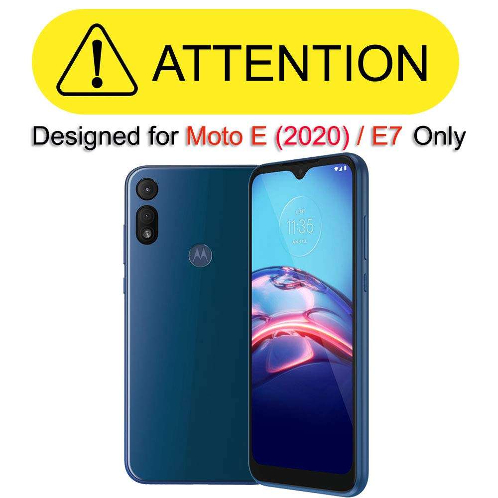 COVRWARE Aegis Series Case Compatible with Moto E (2020) / E7 with Built-in Screen Protector Holster Belt Swivel Clip Kickstand Heavy Duty Full Body Armor Shockproof Protective Cover, Black 2