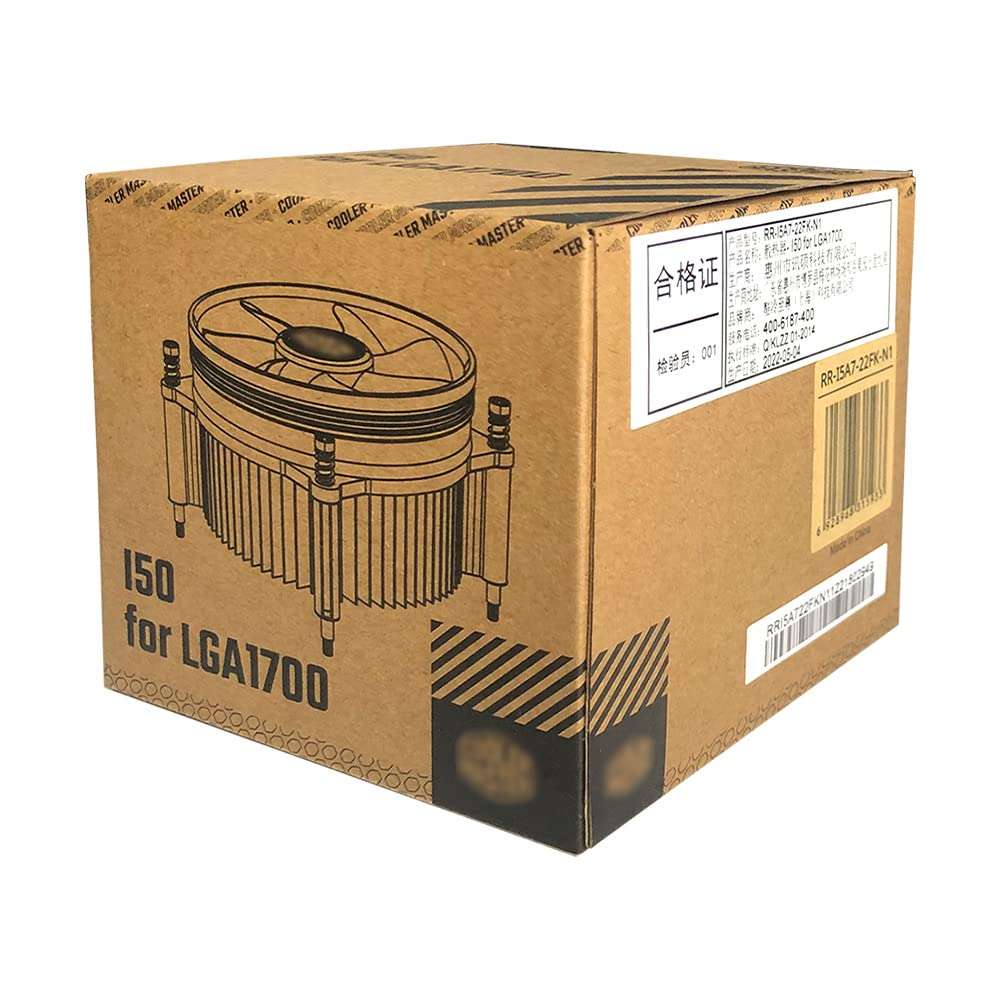ShakingTank I50 Intel LGA1700 Socket CPU Cooler - i50 CPU Cooler - 92mm Low Noise Cooling Fan & Heatsink(RR-I4A7-22FK-N1) - Only for Intel Socket LGA 1700 1