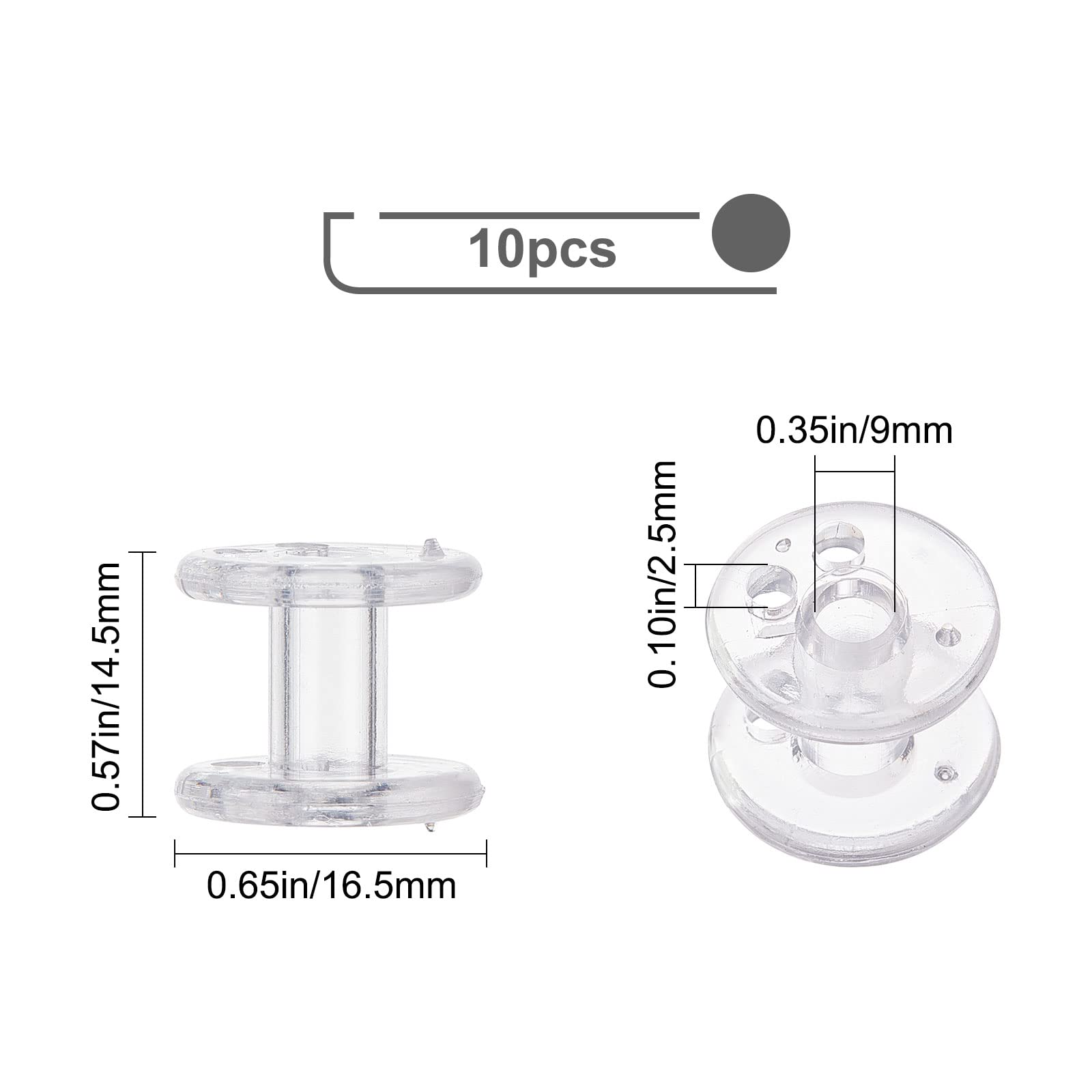 GORGECRAFT 10Pcs Window Shade Spool Plastic Clear Pleated Shade Hold Downs Transparent RV Blind Parts Tensioner Covering Hardware Windows Cord Retainer First Aid Kit for RV Day Night Home Bedroom 3