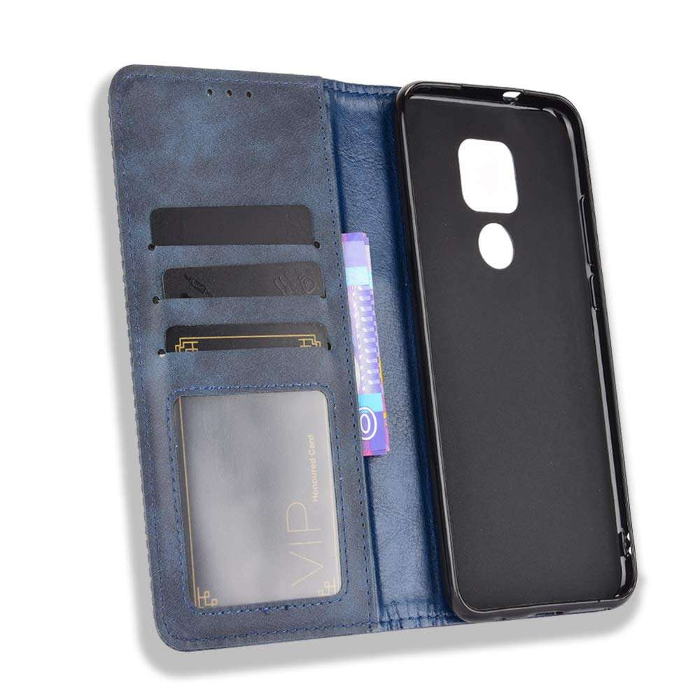 Case for Motorola Moto G Play 2021 Case Cover,Case for Motorola Moto G Play 2021 XT2093DL XT2093-1 XT2093-2 XT2093-3 XT2093-4 XT2093-7 Case PU Leather flip Cover Blue 4