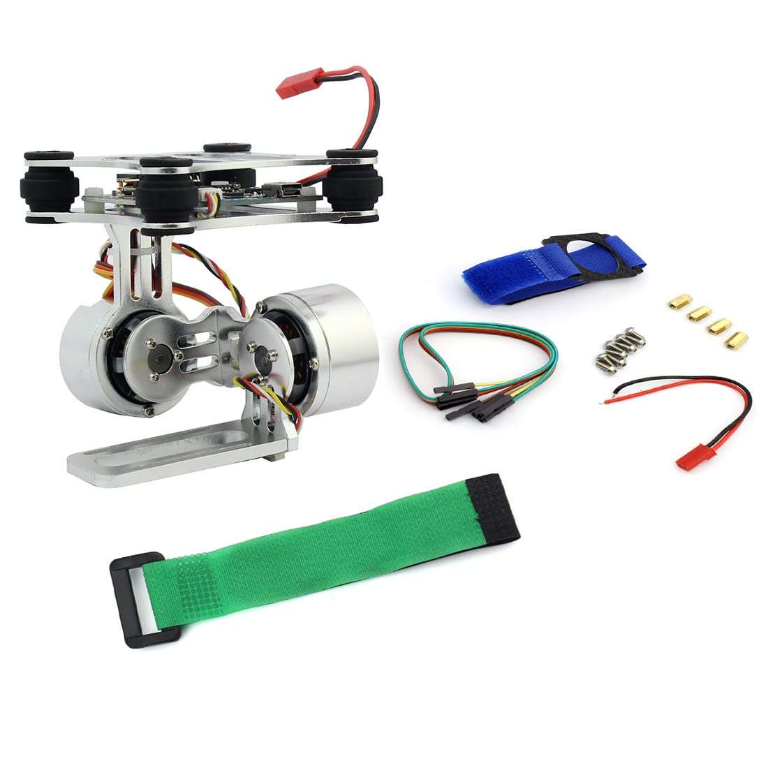 FEICHAO 2-axis Gimbal Mount Brushless Motor Direct Drive Compatible with GoPro 3 4 5 6 7 8 Action Camera 1