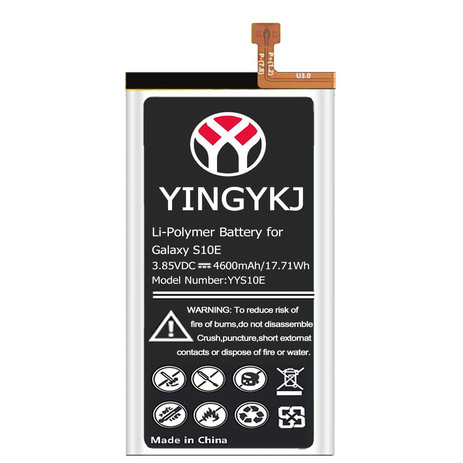 Galaxy S10e Battery, Upgraded 4600mAh High Capacity 0 Cycle Battery EB-BG970ABU Replacement for Samsung Galaxy S10e SM-G970 G970F/DS G970U G970W with Complete Tool Kits 5