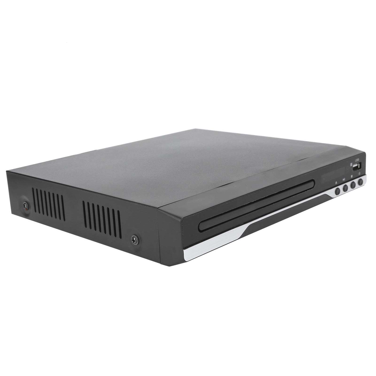 DVD Player, Mini Portable DVD/VCD/CD Disc Player Video Disc Player, with Remote Control and AV Cable, Compatible for CPRM, for Home Audio and Video Device(Black) 5