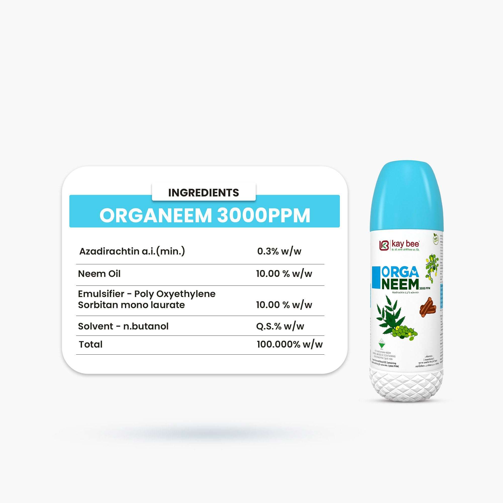 Kay Bee Organeem 3000 PPM | Water Soluble Neem Oil for Plant Care | Cold-Pressed Neem Oil for plant Growth | Useful for Indoor & Outdoor Plants, Flowers & Home Gardening - 5 Litre 6