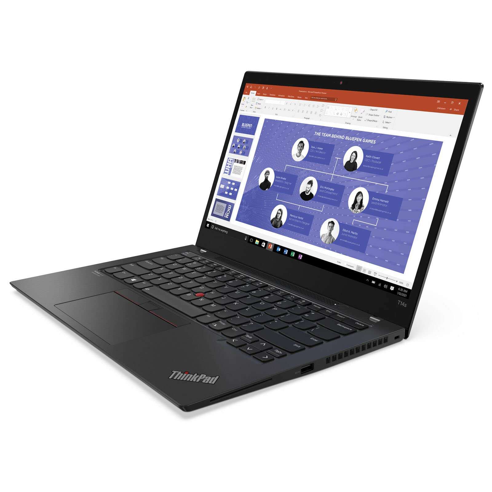 Lenovo ThinkPad T14s Gen 2 2022 Business Laptop 14" FHD IPS 4-Core Intel i7-1185G7 vPro 16GB RAM 512GB SSD Iris Xe Graphics Thunderbolt 4 Wi-Fi 6 Backlit KB Fingerprint Windows 11 Pro w/ONT 32GB USB 3