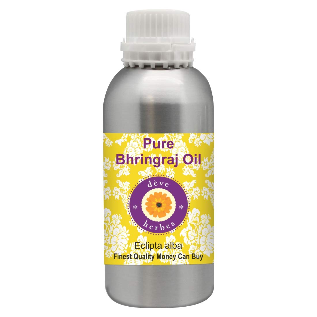 Deve Herbes Pure Bhringraj Oil (Eclipta alba) Natural Therapeutic Grade 630ml