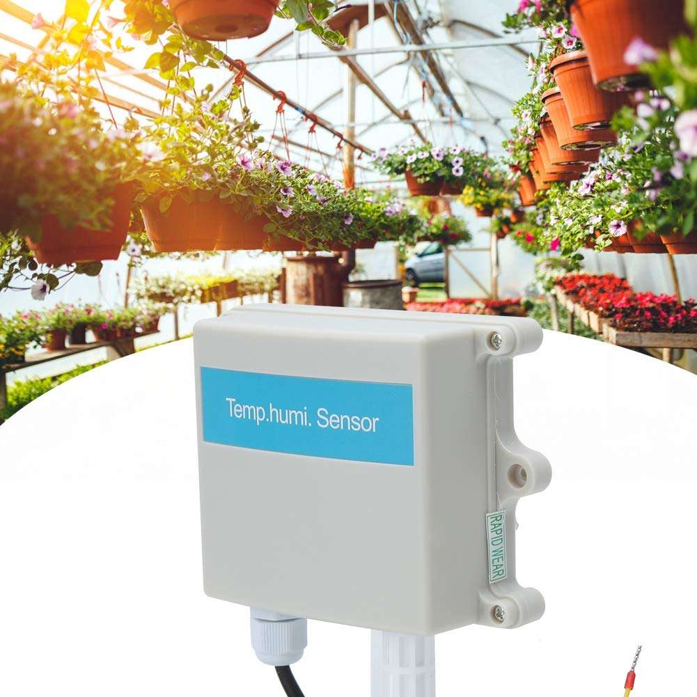 Valentine's Day Carnival Boquite Fast Ventilation 4.3x3.3x1.7in Temperature Humidity Sensor, Temperature Humidity Transmitter, Gardens for Agricultural Greenhouses Flowers Home Potted 2
