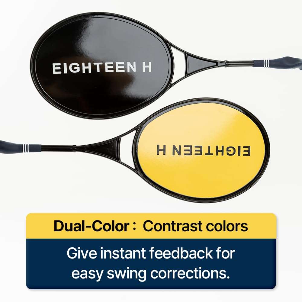 EIGHTEEN H Distance Racket Golf Swing Trainer Racket-Shaped Square Alignment Stick Lightweight Training Aid for Indoor Practice Equipment 5