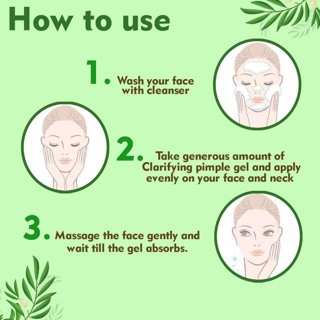 The Glow Ritual Clarifying Pimple Gel For Treating Acne/Pimple, clear gel for acne pimple (50 g) 5