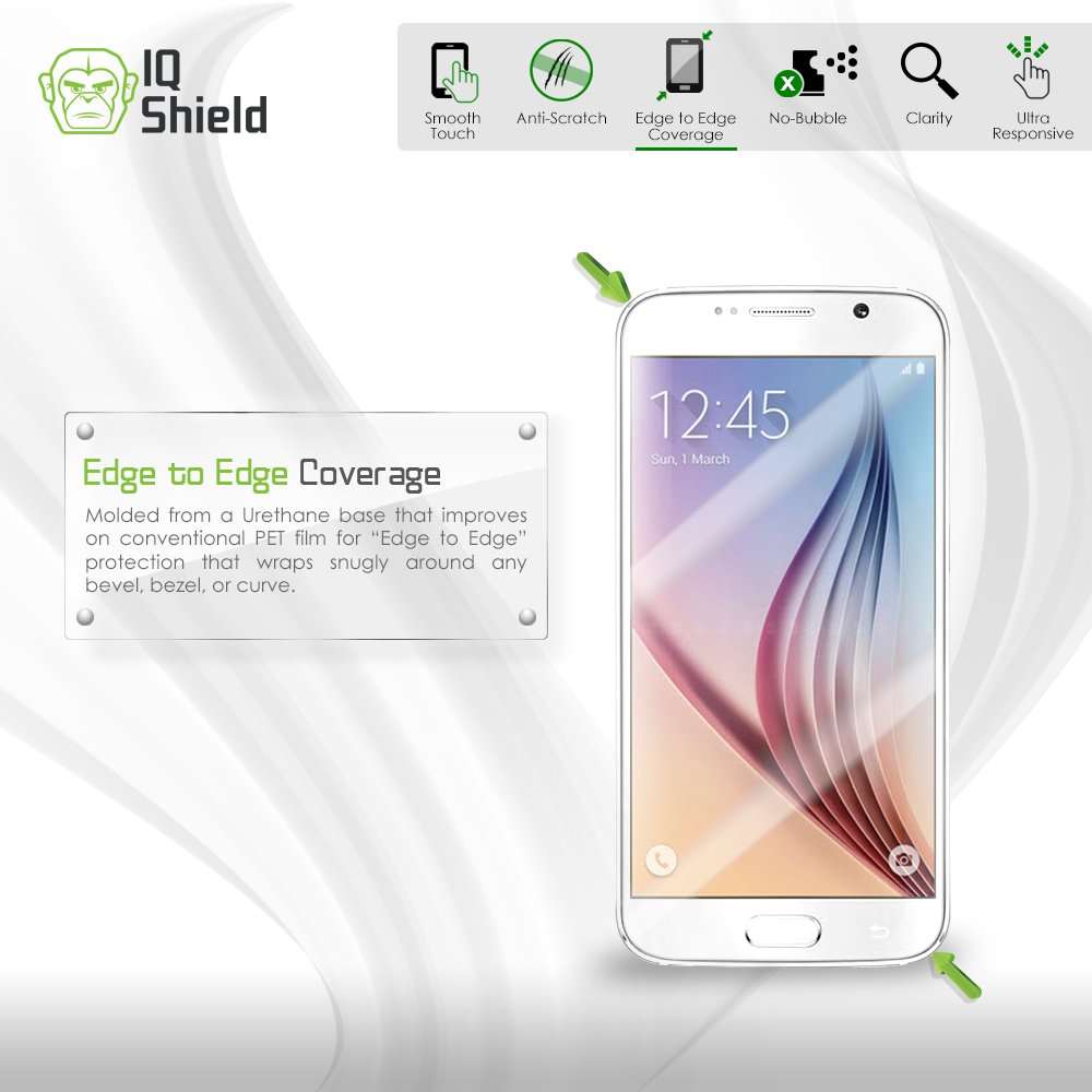 IQShield Screen Protector Compatible with Acer Switch V 10 LiquidSkin Anti-Bubble Clear TPU Film 6